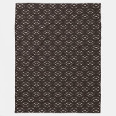 Modernes Mudcloth Tribal Fleece Blanket (Vorderseite)