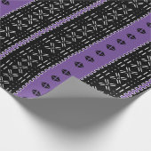 Modernes Mudcloudblack und Lila Geschenkpapier (Ecke)