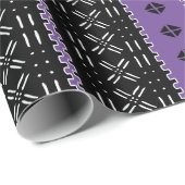 Modernes Mudcloudblack und Lila Geschenkpapier (Rolleneckpunkt)