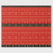 Modernes Mudtuch in Rot Geschenkpapier (Flach)