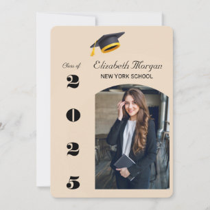 Modernes Multi-Foto der Graduierungspartei 2025 Einladung