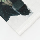 Modernes multi Foto-Gitter mit Namen Fleecedecke (Ecke)