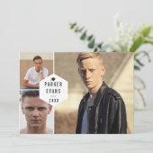 Modernes Multi Foto Grad Ankündigung Open House (Stehend Vorderseite)