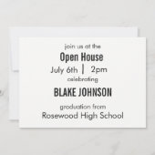 Modernes Multi Foto Grad Ankündigung Open House (Rückseite)