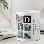 Modernes Multi Foto Grid Niedlich VATER Geschenk K Kaffeetasse