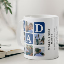 Modernes Multi Foto Grid Niedlich VATER Geschenk K