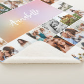 Modernes Multi-Foto mädchenhafte Regenbogen elegan Sherpadecke (3/4)