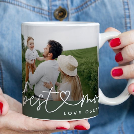 Modernes Multi-Foto-Mama, das niedliche Herzgesche Kaffeetasse