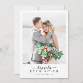 Modernes Multibild nach Hochzeit glücklich Dankeskarte (Vorderseite)