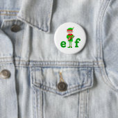 Modernes Musical Elf auf Weiß Button (Beispiel)