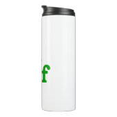 Modernes Musical Elf auf Weiß Thermosbecher (Nach rechts gedreht)