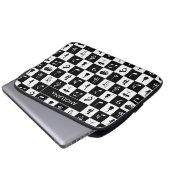 Modernes Musikdesign Laptopschutzhülle (Vorne Knopf)