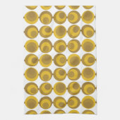 Modernes Mustard Gold Retro Geo Muster aus dem Mit Geschirrtuch (Vertikal)