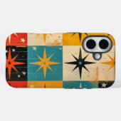 Modernes Muster aus dem Mittelalter, Aquamarin gel Case-Mate iPhone Hülle (Rückseite (Horizontal))