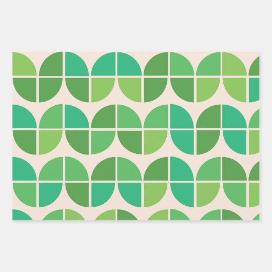 Modernes Muster aus dem Mittelalter mit geometrisc Geschenkpapier Set (Vorderseite 2)