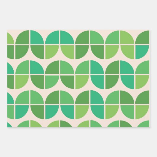 Modernes Muster aus dem Mittelalter mit geometrisc Geschenkpapier Set (Vorderseite 3)