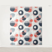 Modernes Muster aus dem Mittelalter Wandteppich (Vorderseite)