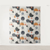 Modernes Muster aus dem Mittelalter Wandteppich (Vorderseite)