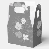 Modernes Muster aus Grau und Weiß Geschenkschachtel (Geöffnet)