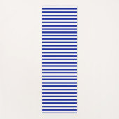 Modernes Muster aus Kobalt-Blau und Weiß Yogamatte (Vorderseite)