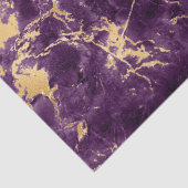 Modernes Muster aus Lila- und Goldmarmor Seidenpapier (Detail)