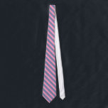 Modernes Muster aus rosa und blau-grauen Streifen Krawatte<br><div class="desc">Elegantes,  schlichtes,  modernes Design,  große Streifen,  blau-grau und rosa</div>