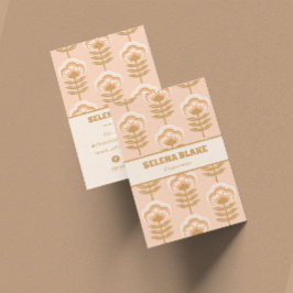 Modernes Muster aus vertikalem Flor - elegant & tr Visitenkarte