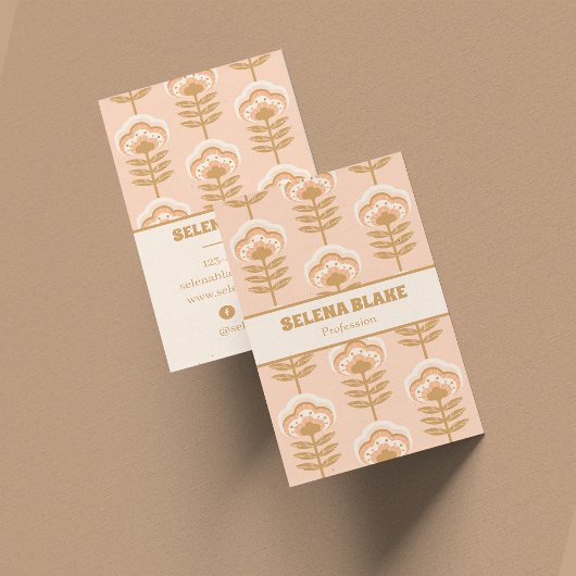 Modernes Muster aus vertikalem Flor - elegant & tr Visitenkarte