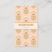 Modernes Muster aus vertikalem Flor - elegant & tr Visitenkarte (Vorderseite)