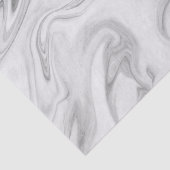 Modernes Muster aus weißem Marmor Seidenpapier (Detail)