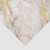 Modernes Muster aus weißem und goldenem Marmor Seidenpapier (Detail)