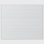 Modernes Muster aus weißen und grauen Streifen Geschenkpapier (Flach)