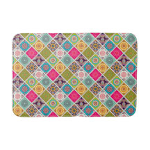 Modernes Muster blau rosa marokkanischer Stil Bath