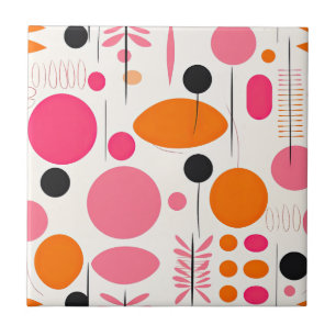 Modernes Muster - Bohemisches ReTRO im Mittelalter Fliese