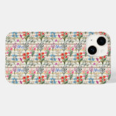 Modernes Muster der Aquarellfarben-Blume Case-Mate iPhone Hülle (Rückseite (Horizontal))