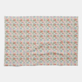 Modernes Muster der Aquarellfarben-Blume Geschirrtuch (Horizontal)