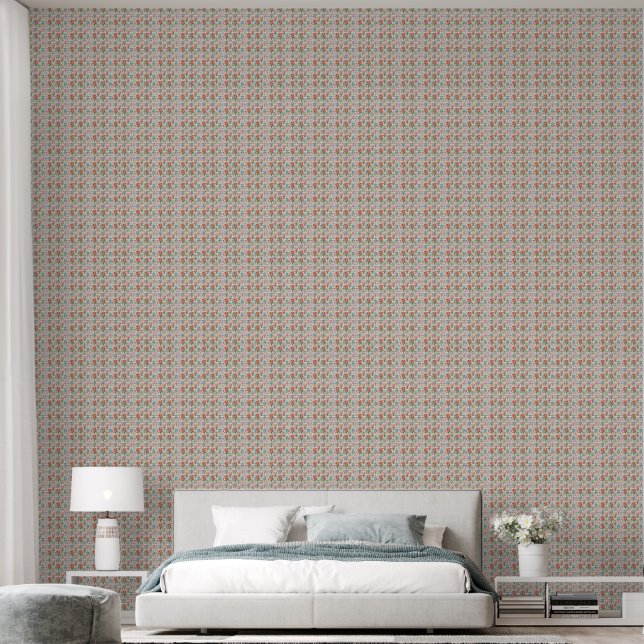 Modernes Muster der Aquarellfarben-Blume Tapete (Schlafzimmer)