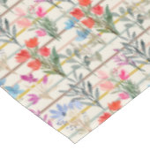 Modernes Muster der Aquarellfarben-Blume Tischdecke (Schrägansicht)