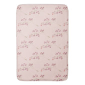 Modernes Muster der Aquarellroten Blume Badematte (Vorderseite Vertikal)