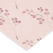 Modernes Muster der Aquarellroten Blume Kurzer Tischläufer (Ecke)