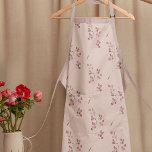 Modernes Muster der Aquarellroten Blume Schürze<br><div class="desc">Modernes Muster der Aquarellroten Blume</div>