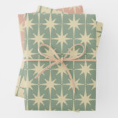 Modernes Muster der atomaren Sternexplosion im Mit Geschenkpapier Set (Beispiel)