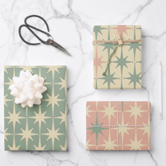 Modernes Muster der atomaren Sternexplosion im Mit Geschenkpapier Set (Vorderseite)