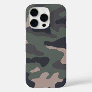 Modernes Muster der grünen Camouflage iPhone 16 Pro Hülle