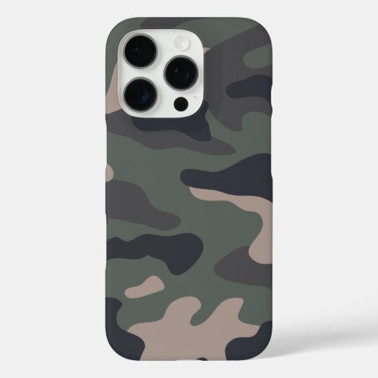 Modernes Muster der grünen Camouflage Case-Mate iPhone Hülle (Rückseite)