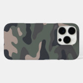 Modernes Muster der grünen Camouflage Case-Mate iPhone Hülle (Rückseite (Horizontal))