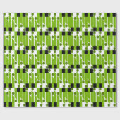Modernes Muster der grünen Geometrie Geschenkpapier (Flach)