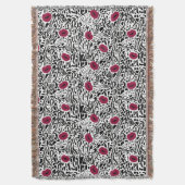 Modernes Muster der Lippenstift-LippenB&W Decke (Vorderseite Vertikal)