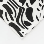 Modernes Muster der Lippenstift-LippenB&W Fleecedecke (Ecke)