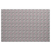 Modernes Muster der Lippenstift-LippenB&W Stoff (Yard (91,4 cm))